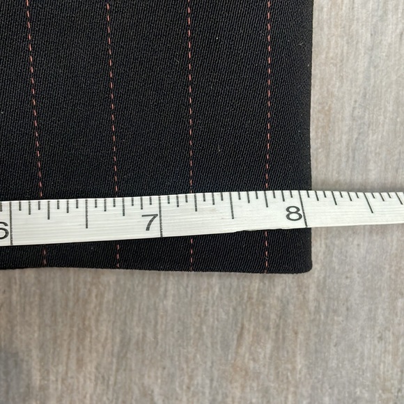 ***High Rise Black Red Pinstripe Pants size 4P - Picture 11 of 14